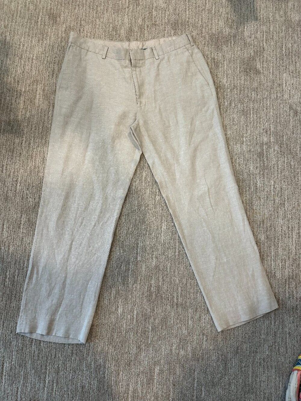 Delave Linen Flat Front Pant size 36x30